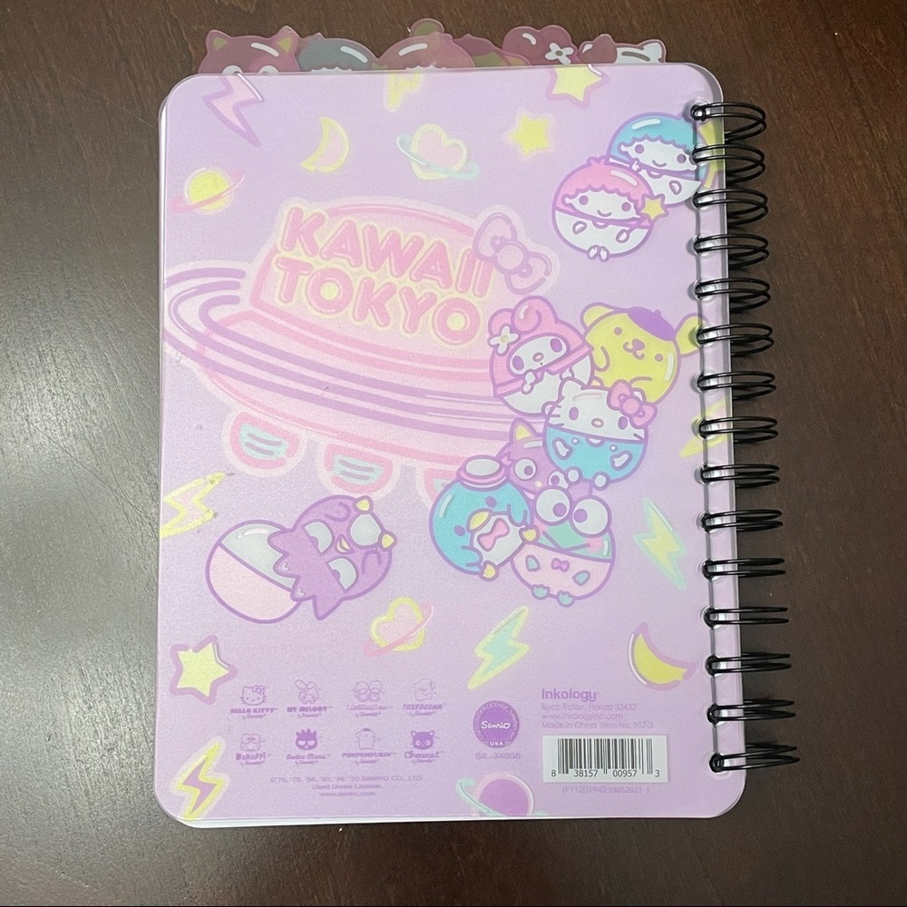 Pink Cute Sanrio Hello Kitty & Friends Kawaii Tokyo Tabbed Journal My Melody - Picture 4 of 16
